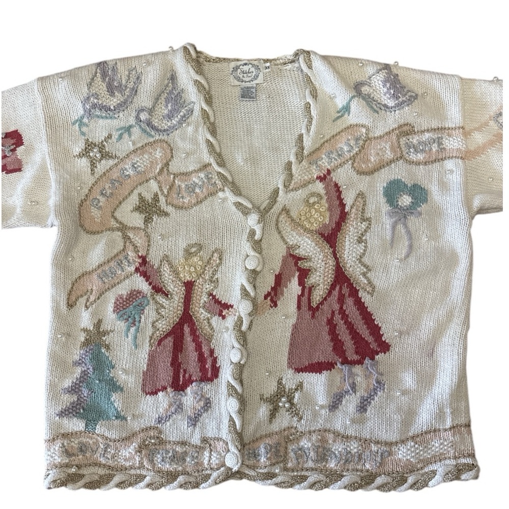 Plus size vintage Christmas Sweater